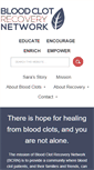 Mobile Screenshot of bloodclotrecovery.net